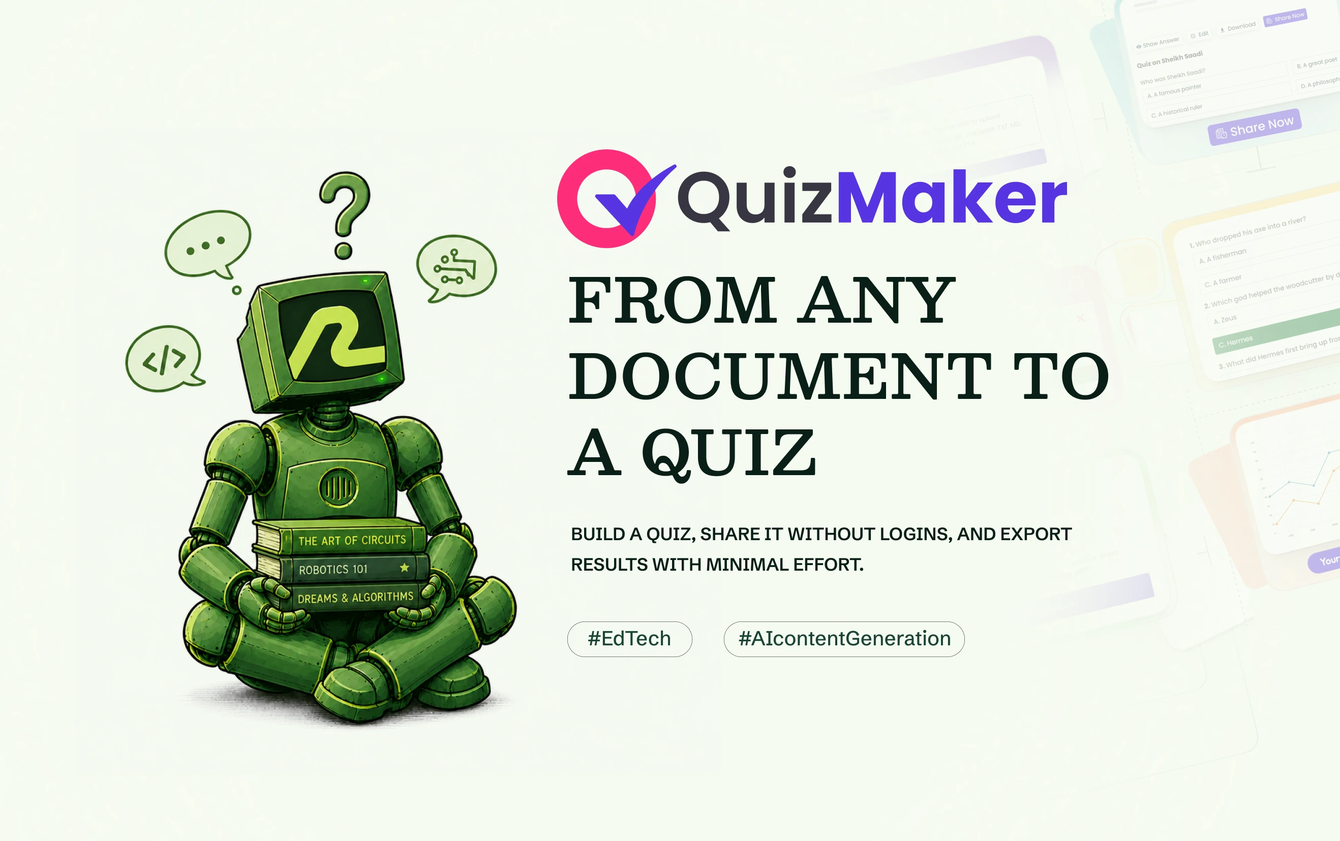 Quizmaker: Any Document to a Graded Quiz