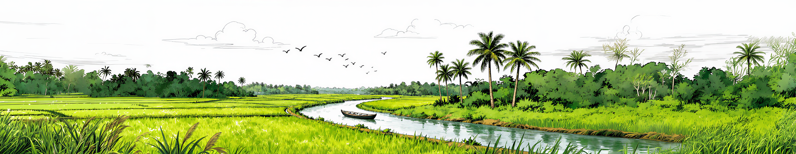 Bangladesh river landscape