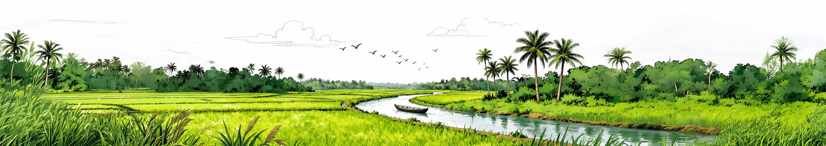 Bangladesh river landscape