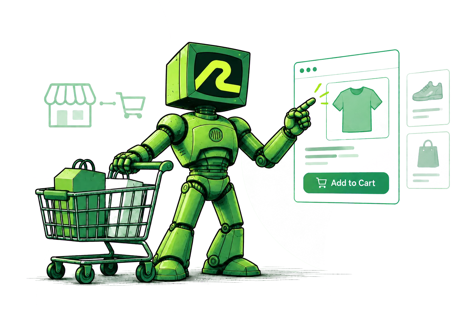 AI Solutions for E-commerce & Retail Mascot