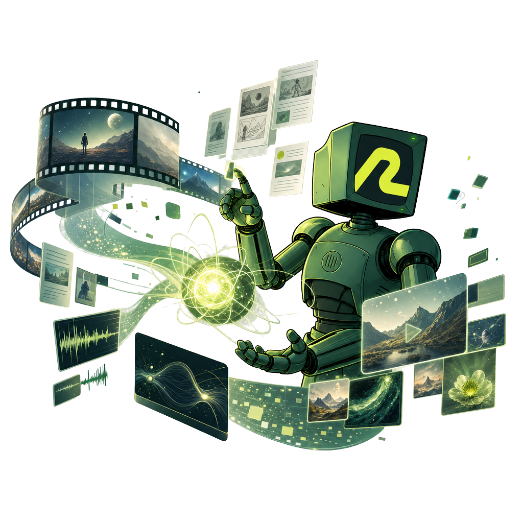 AI Content & Video Production Mascot