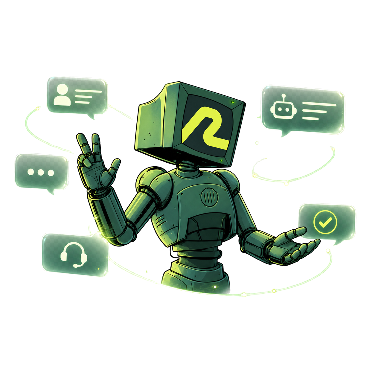 AI Chatbot Development Mascot