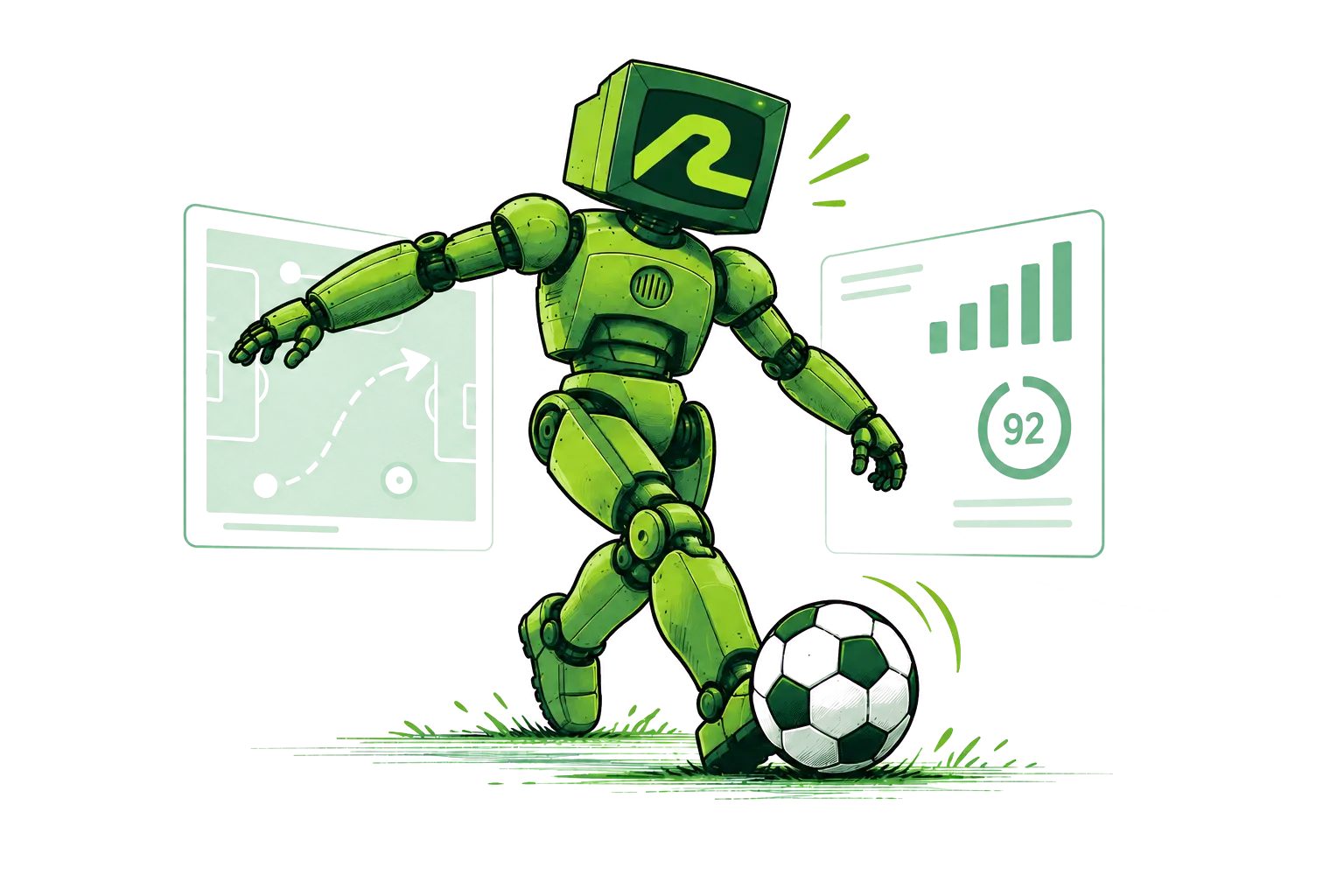 AI for Sports Technology Mascot