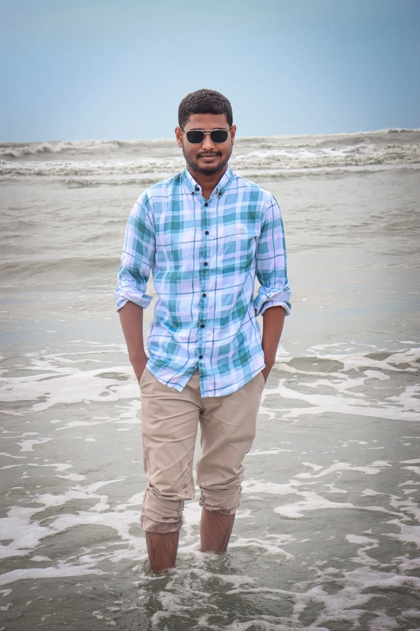 Akram in the Water