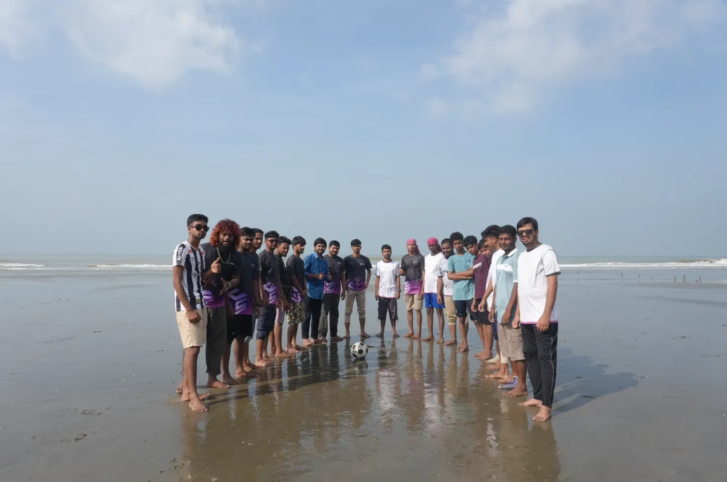 Beach Football Match